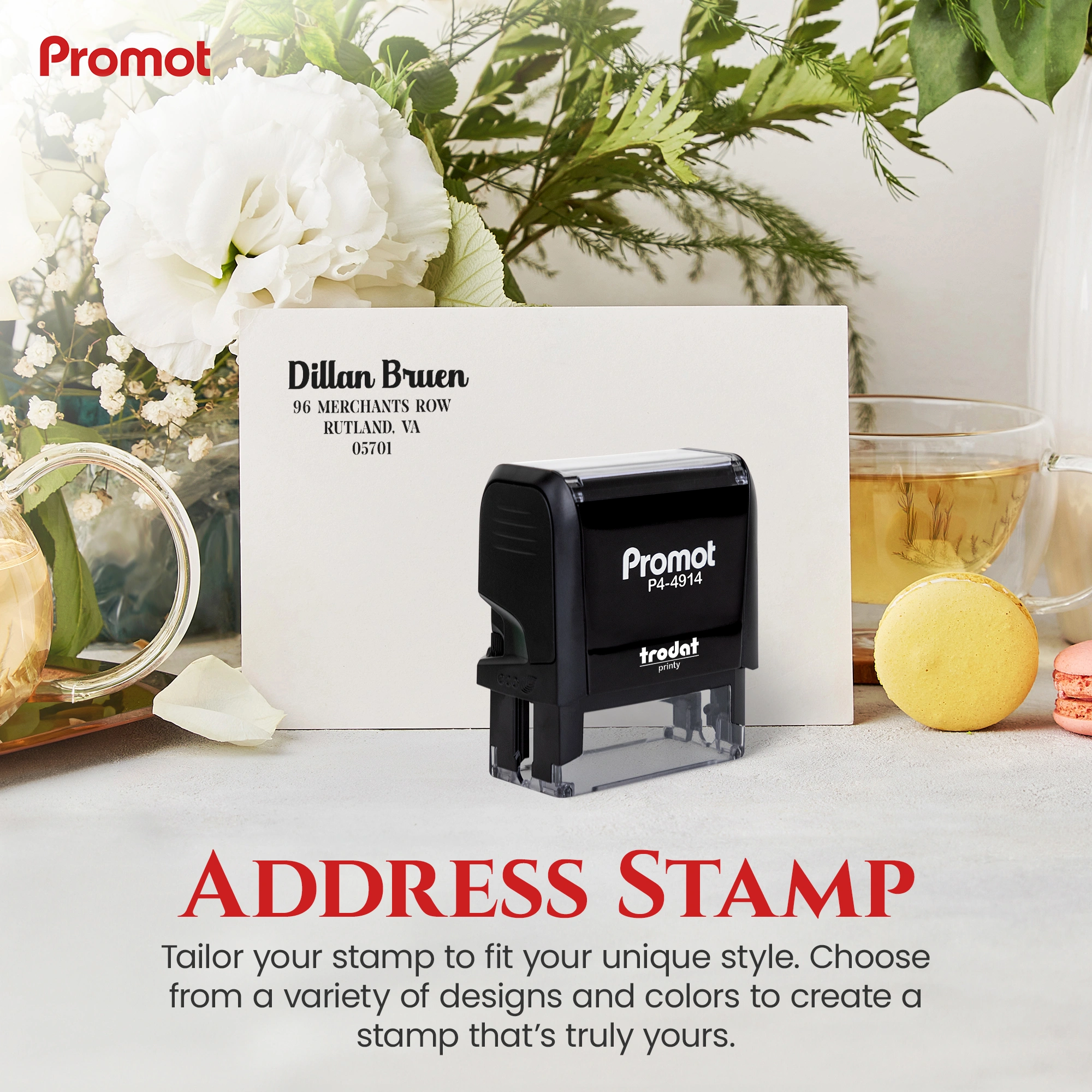 Address Stamp Design 8 - Extra Large hover
